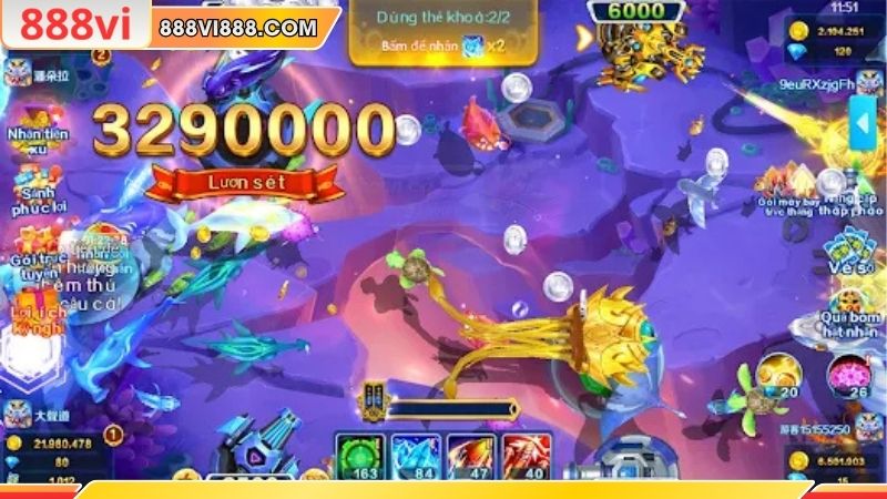 Trải nghiệm Bắn Cá 888Vi với hệ thống phần thưởng hấp dẫn